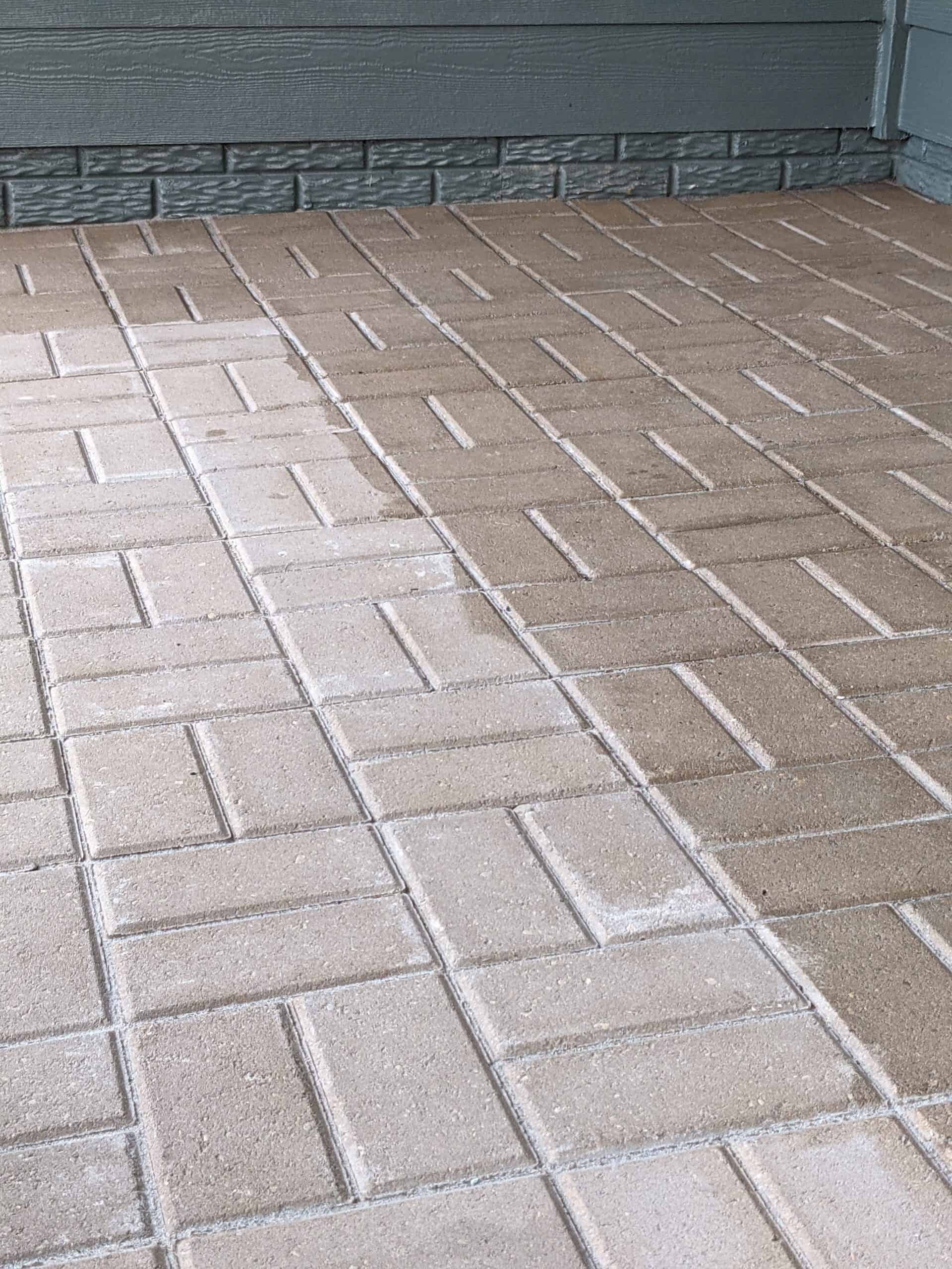 Patio pavers with a smooth finish