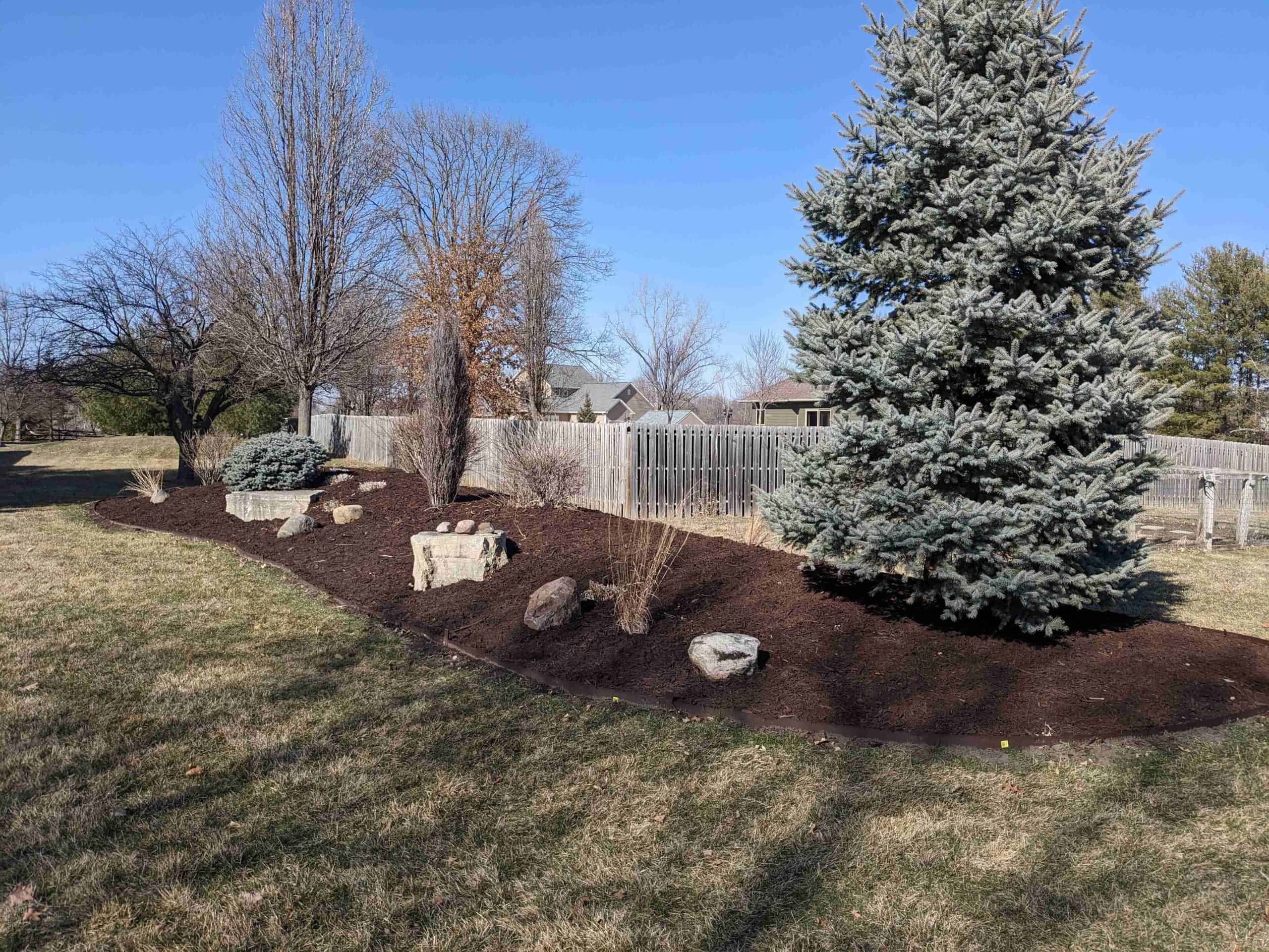 quality mulch helps transform your lawn